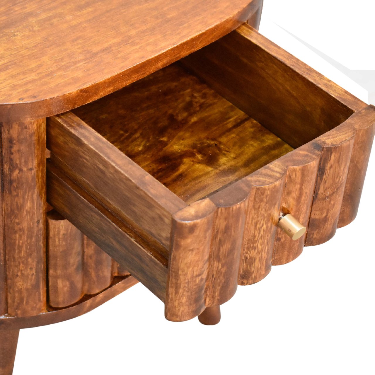 Stripe Chestnut Bedside - Image 4