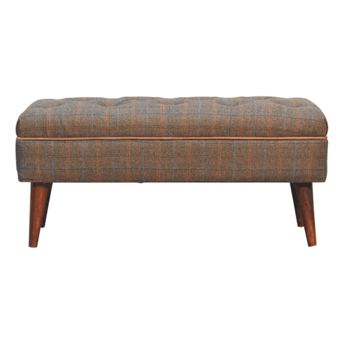 Multi Tweed Buffalo Pipe Bench - Image 8