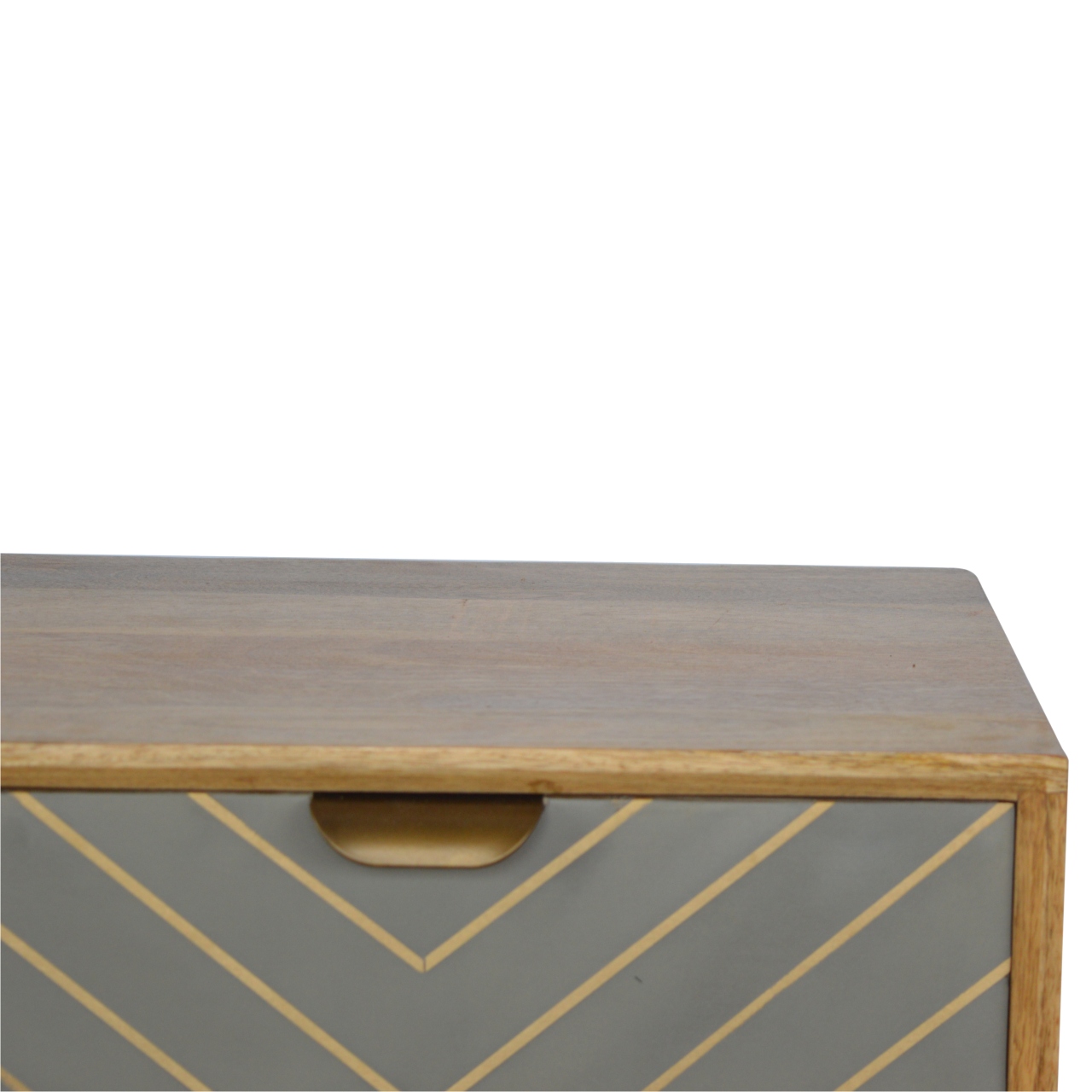 Cement Inlay Bedside with Open Slot - Image 4