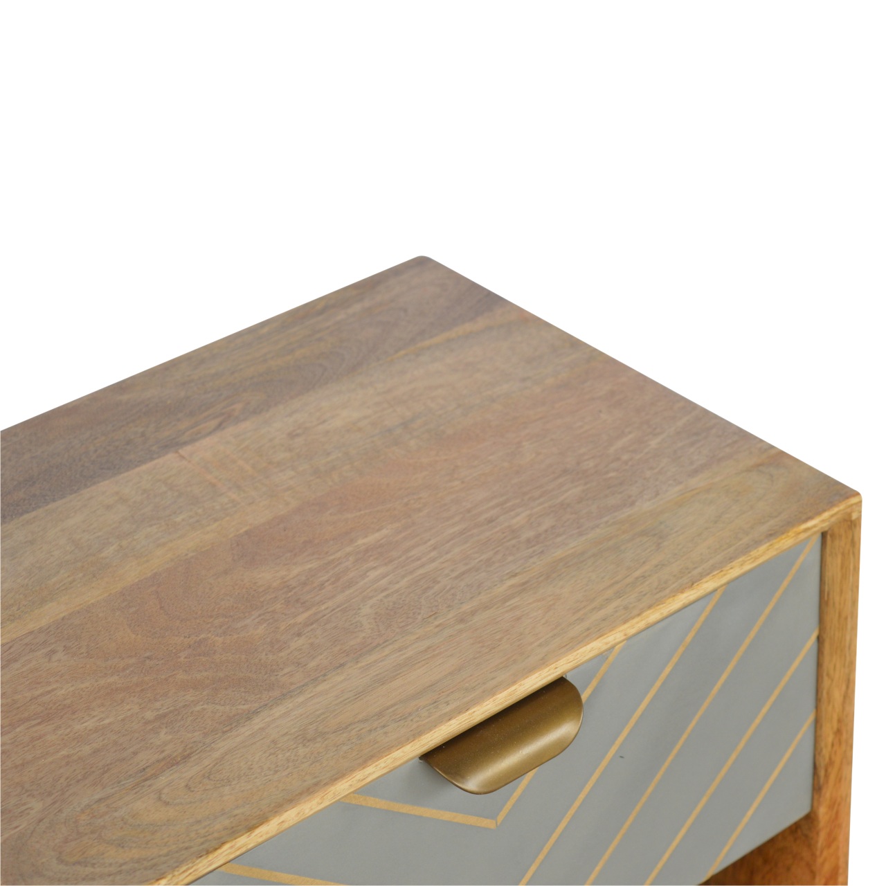 Cement Inlay Bedside with Open Slot - Image 5