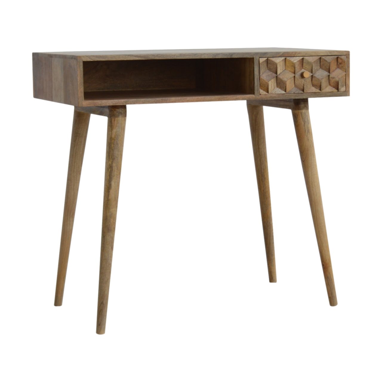Cube Carved Writing Desk - Image 3