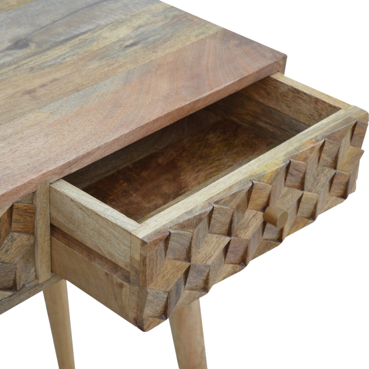 Cube Carved Console Table - Image 6