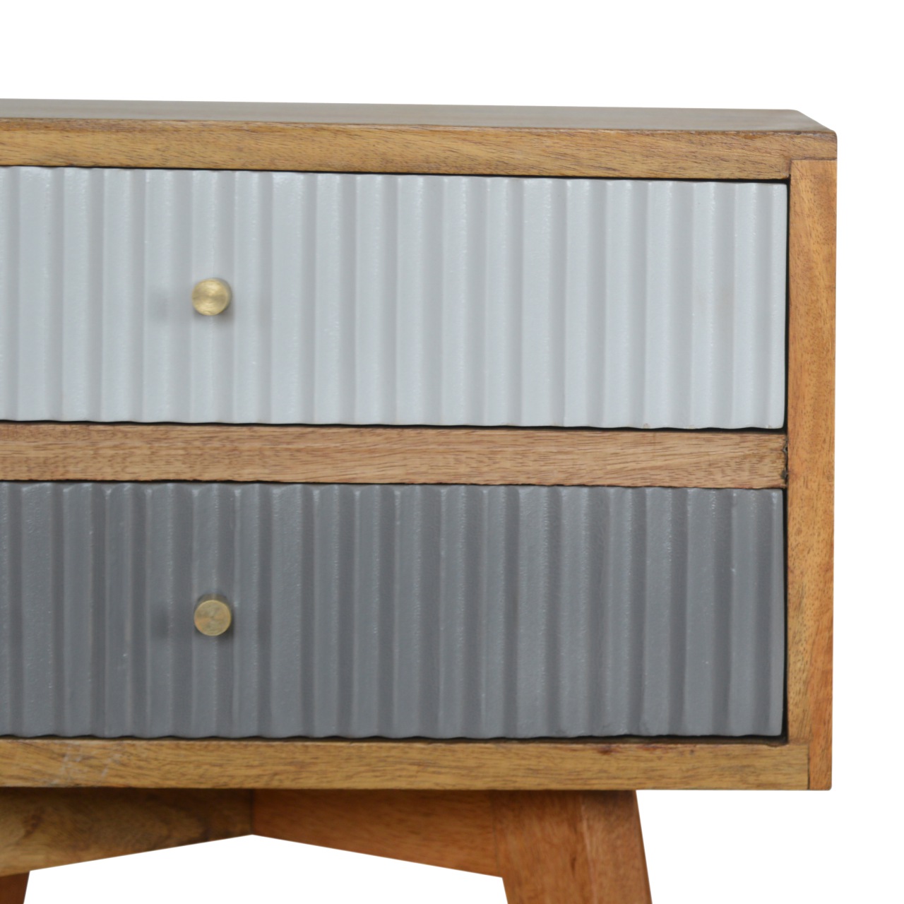 Line Grey Painted Bedside - Image 4