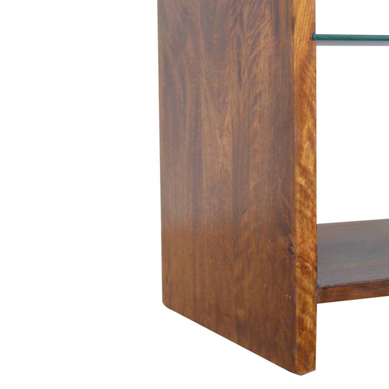 Chestnut Glass Shelf Media Unit - Image 8