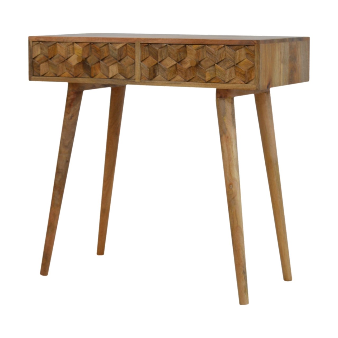 Cube Carved Console Table - Image 2