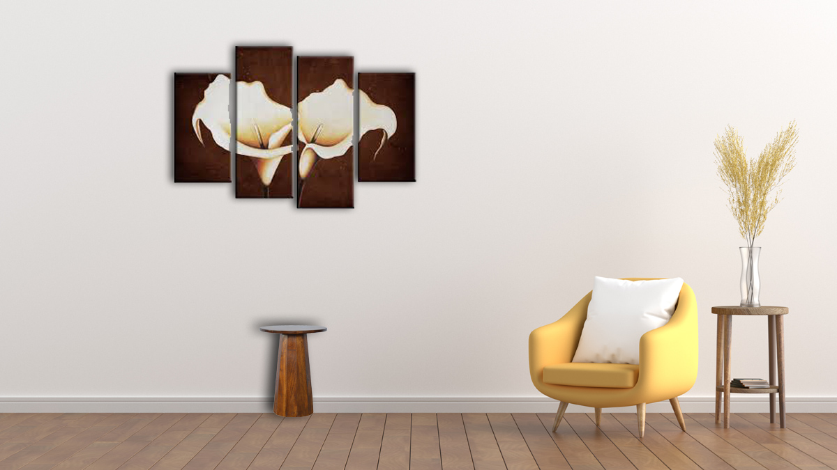 Geometric Brass Inlay End Table - Image 7