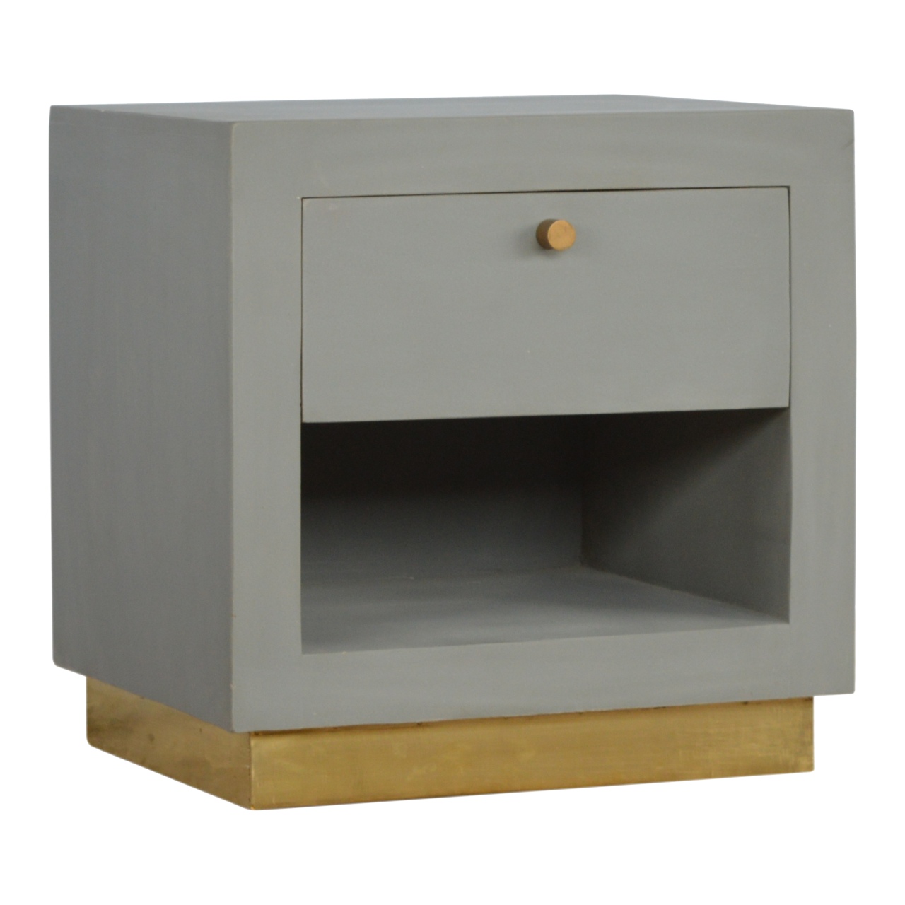 Cement Bedside with Open Slot - Image 2
