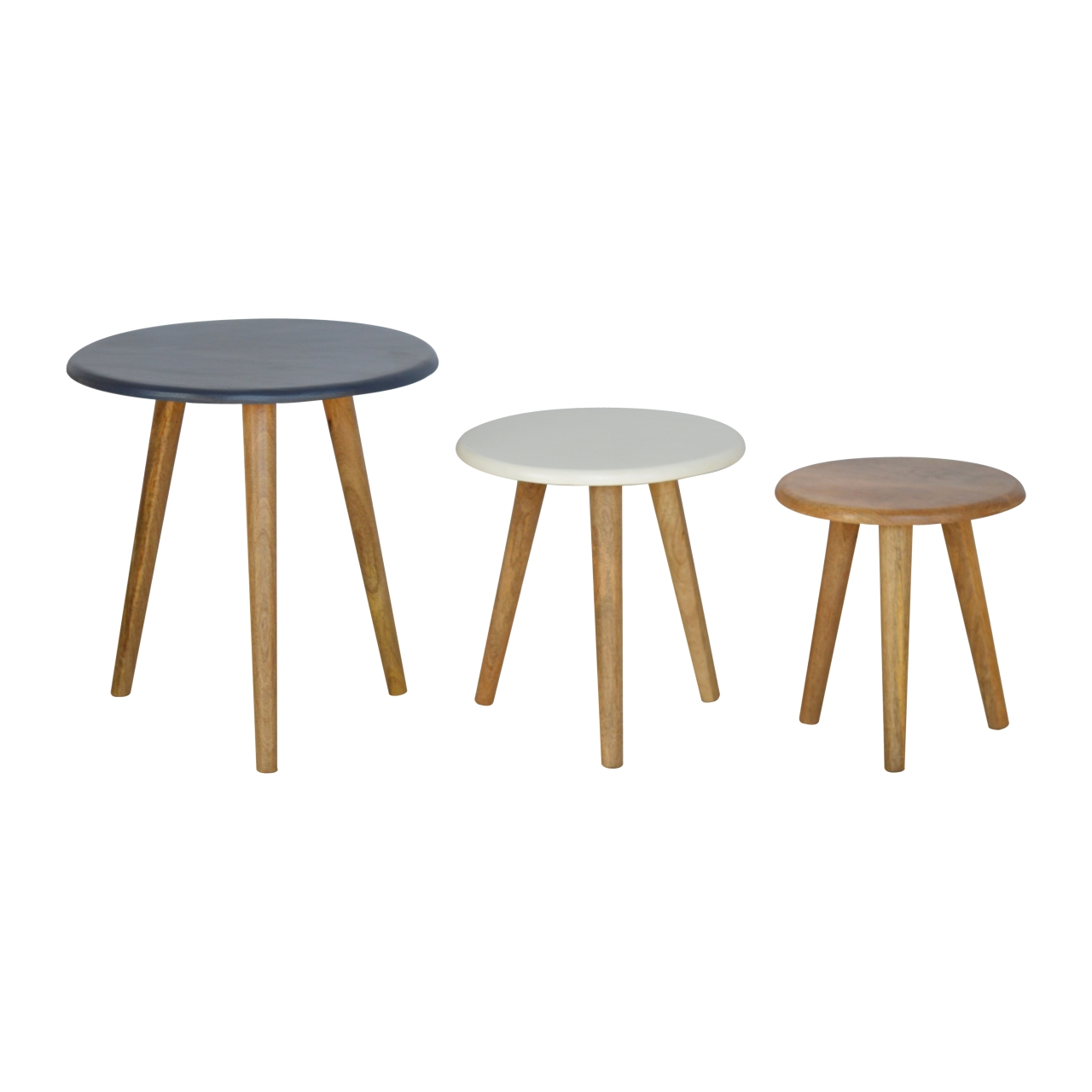 Multi Nordic Stool Set of 3 - Image 2