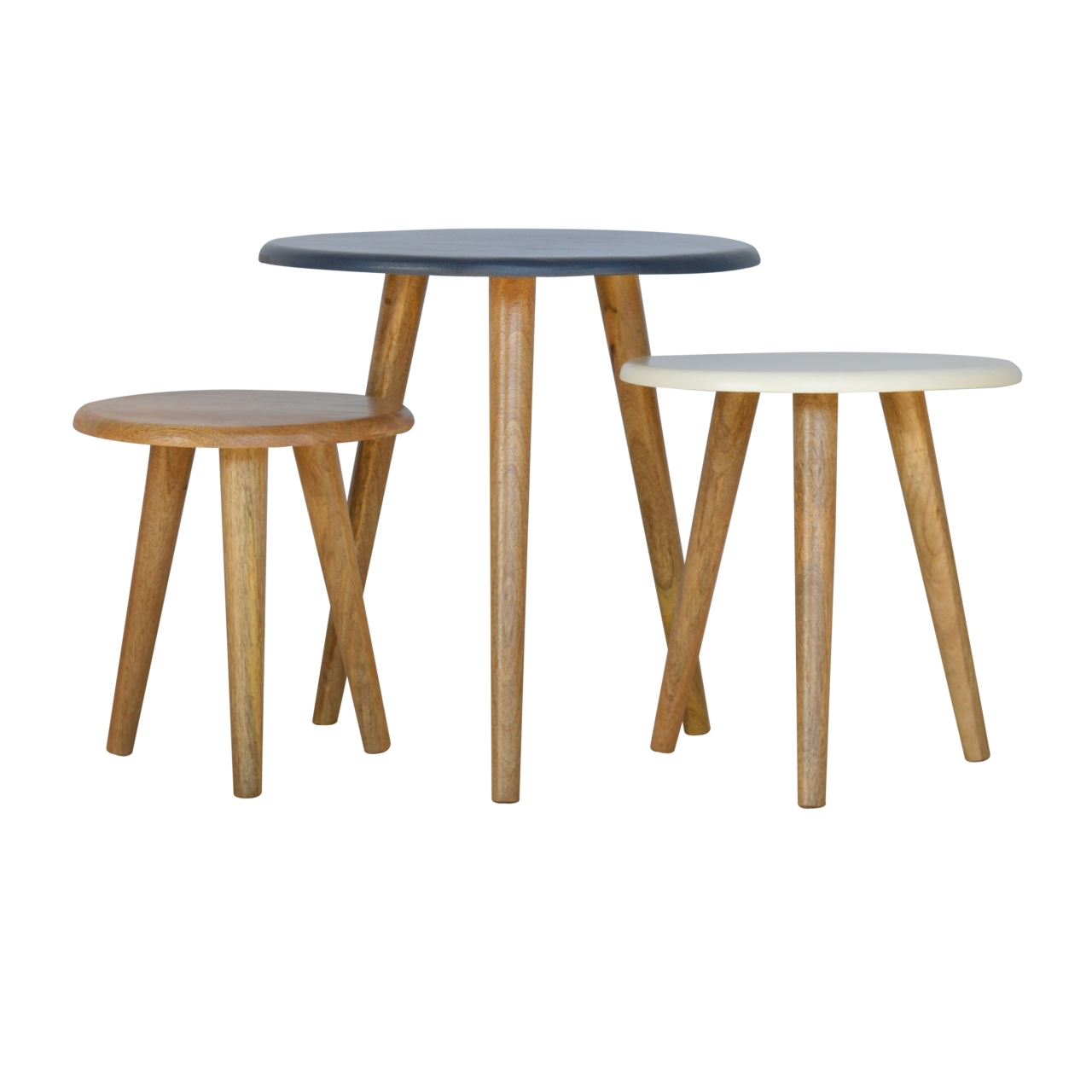 Multi Nordic Stool Set of 3 - Image 3