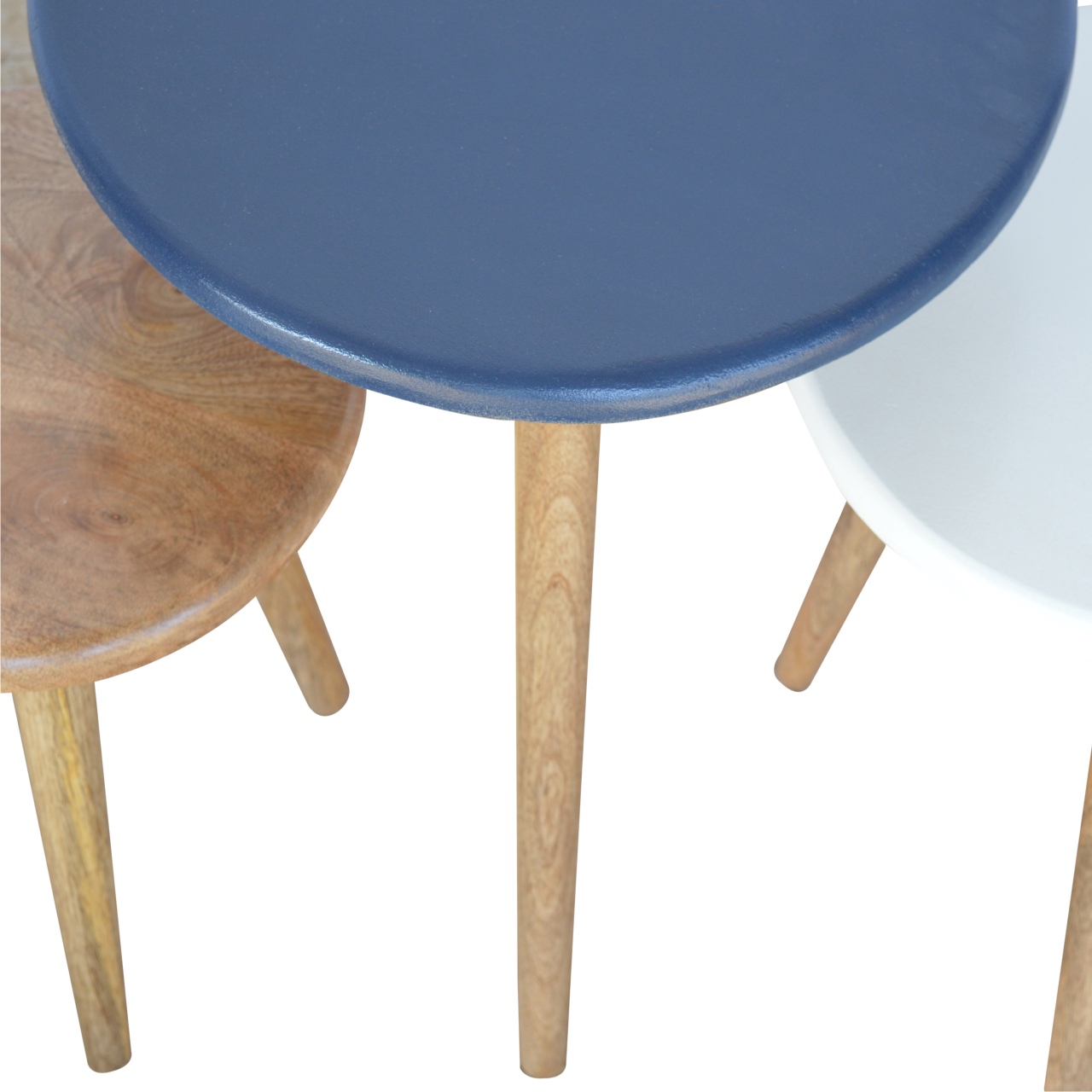 Multi Nordic Stool Set of 3 - Image 4
