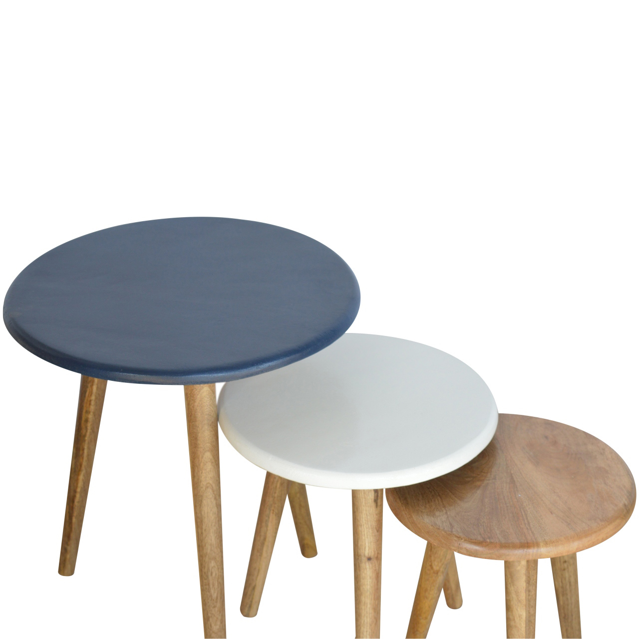 Multi Nordic Stool Set of 3 - Image 6