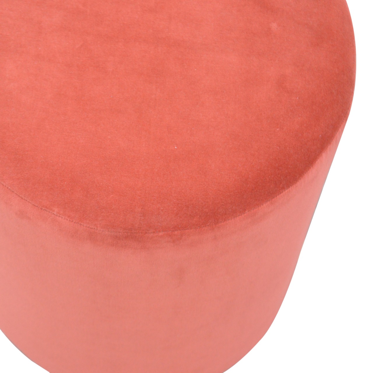 Large Brick Velvet Wooden Footstool - Image 3