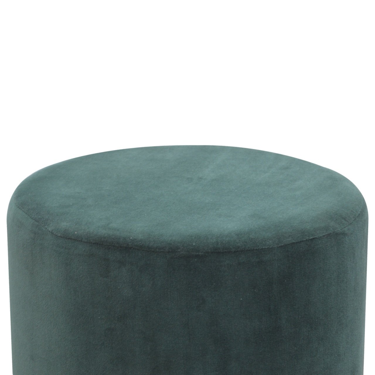 Large Emerald Velvet Footstool - Image 3