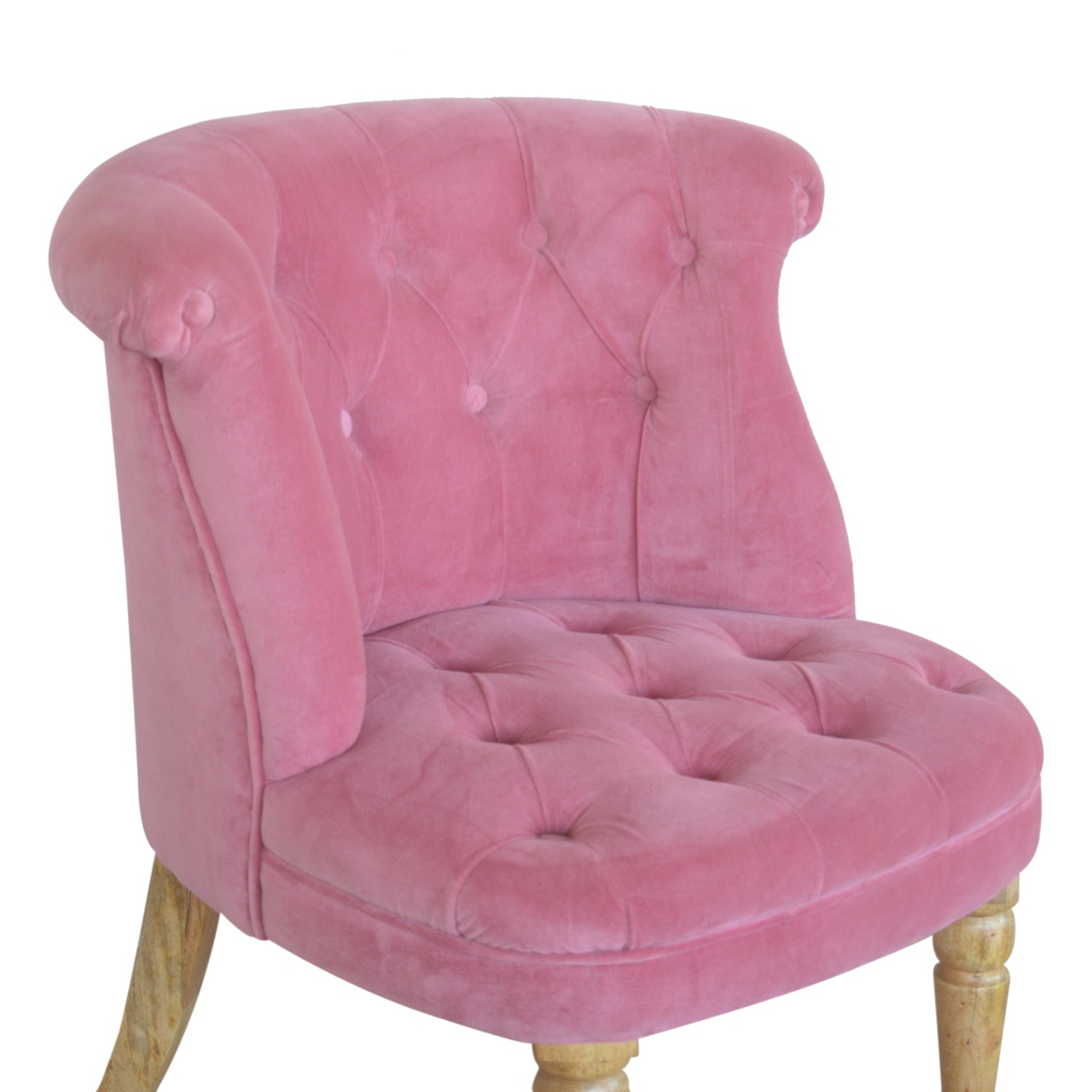 Pink Velvet Accent Chair - Image 6