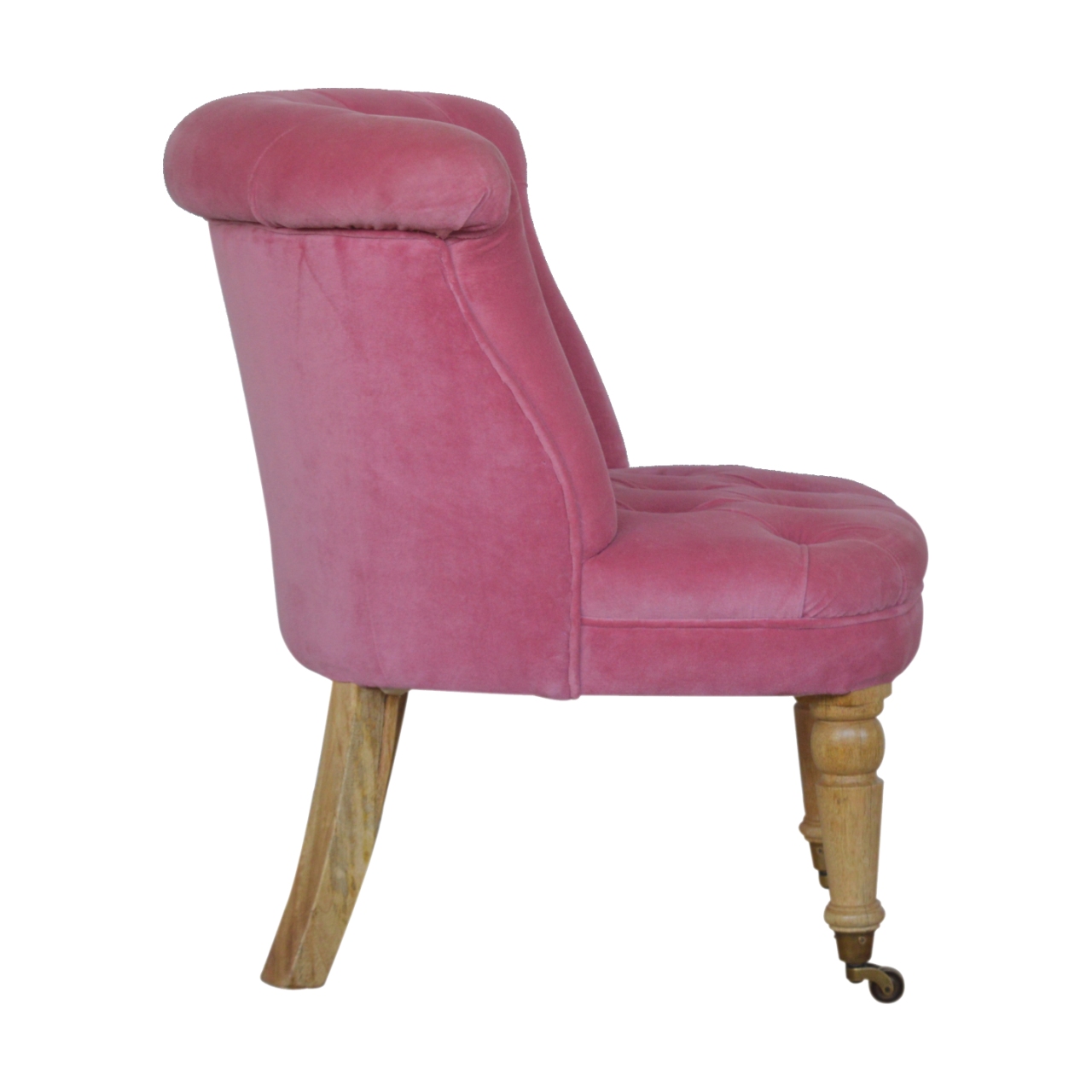 Pink Velvet Accent Chair - Image 8