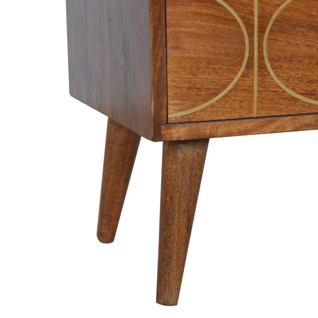 Chestnut Inlay Abstract Bedside - Image 7