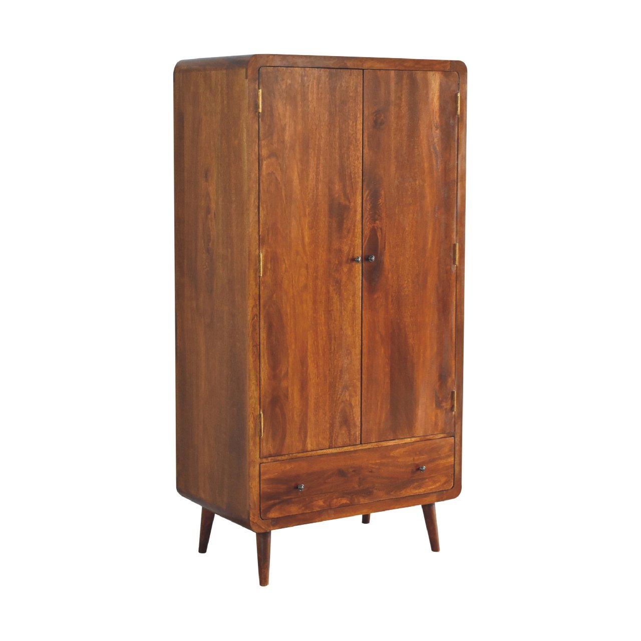 Curved Chestnut Wardrobe - Image 2