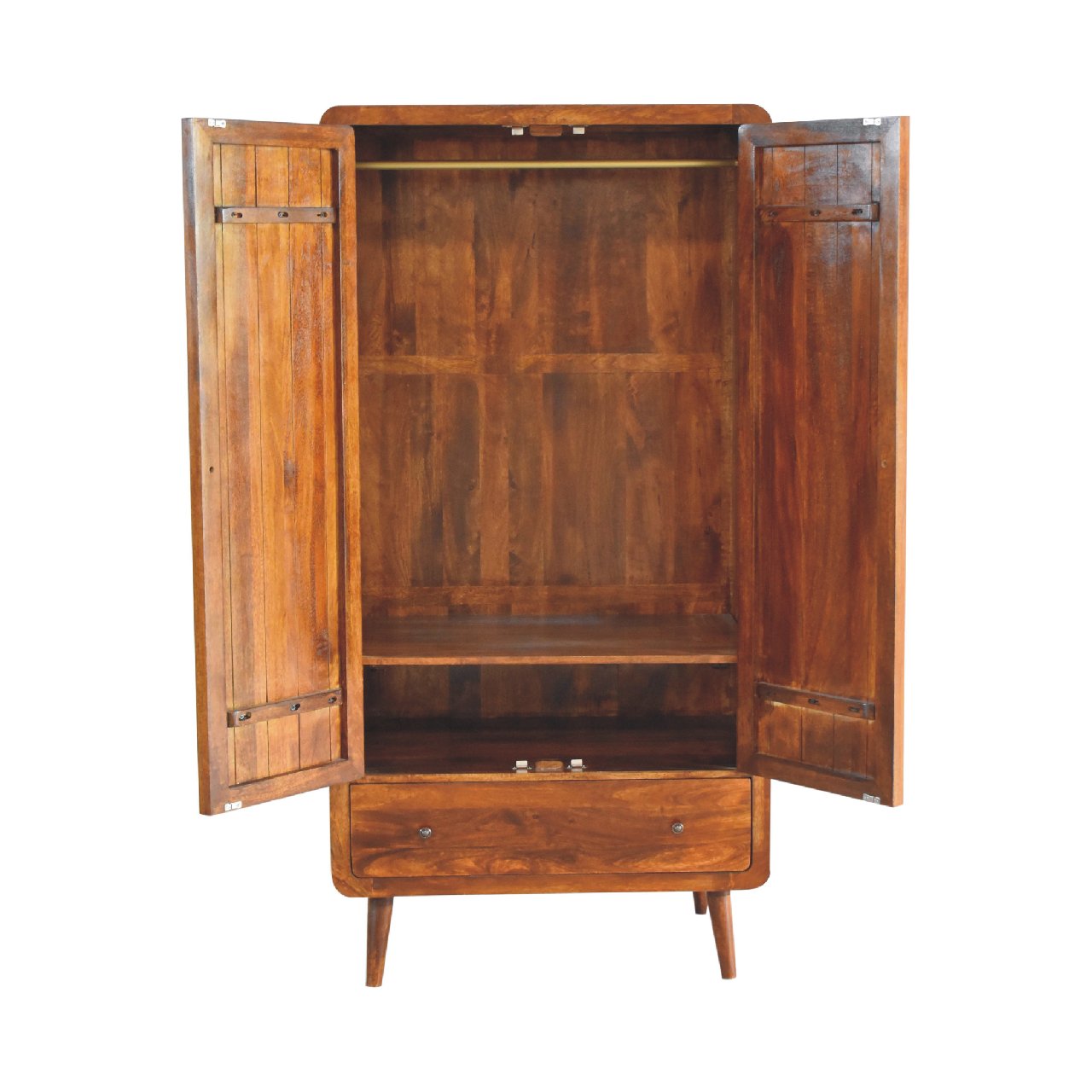 Curved Chestnut Wardrobe - Image 7