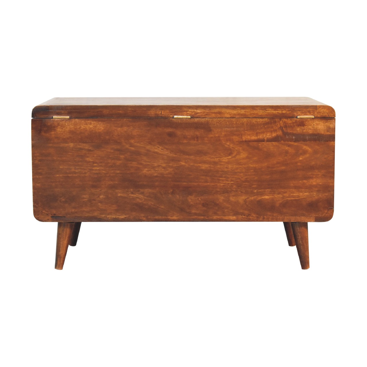 Curved Chestnut Blanket Box - Image 9