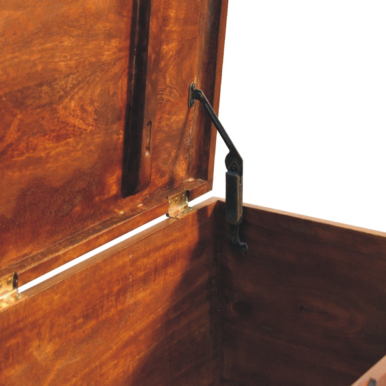 Curved Chestnut Blanket Box - Image 7