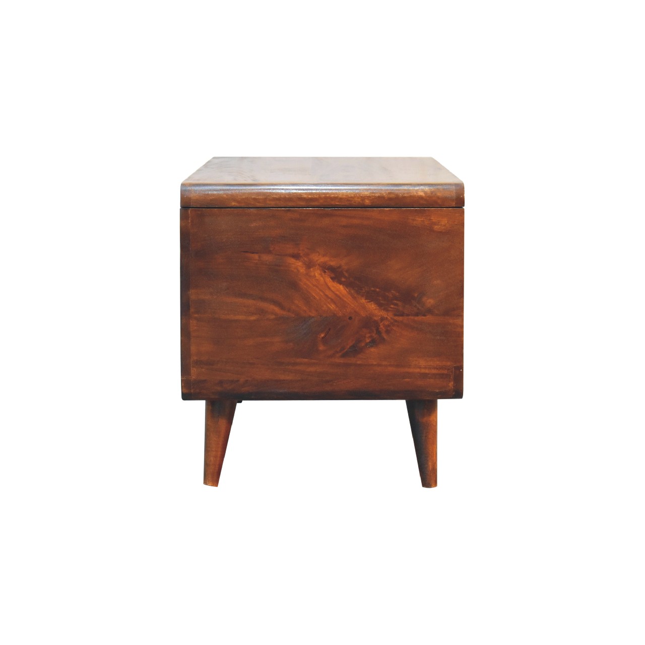 Curved Chestnut Blanket Box - Image 8
