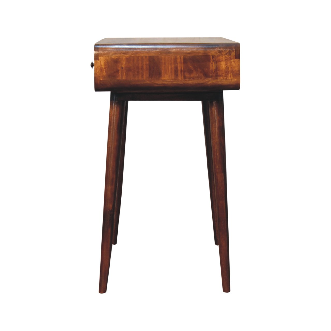 Curved Chestnut Writing Desk - Image 9