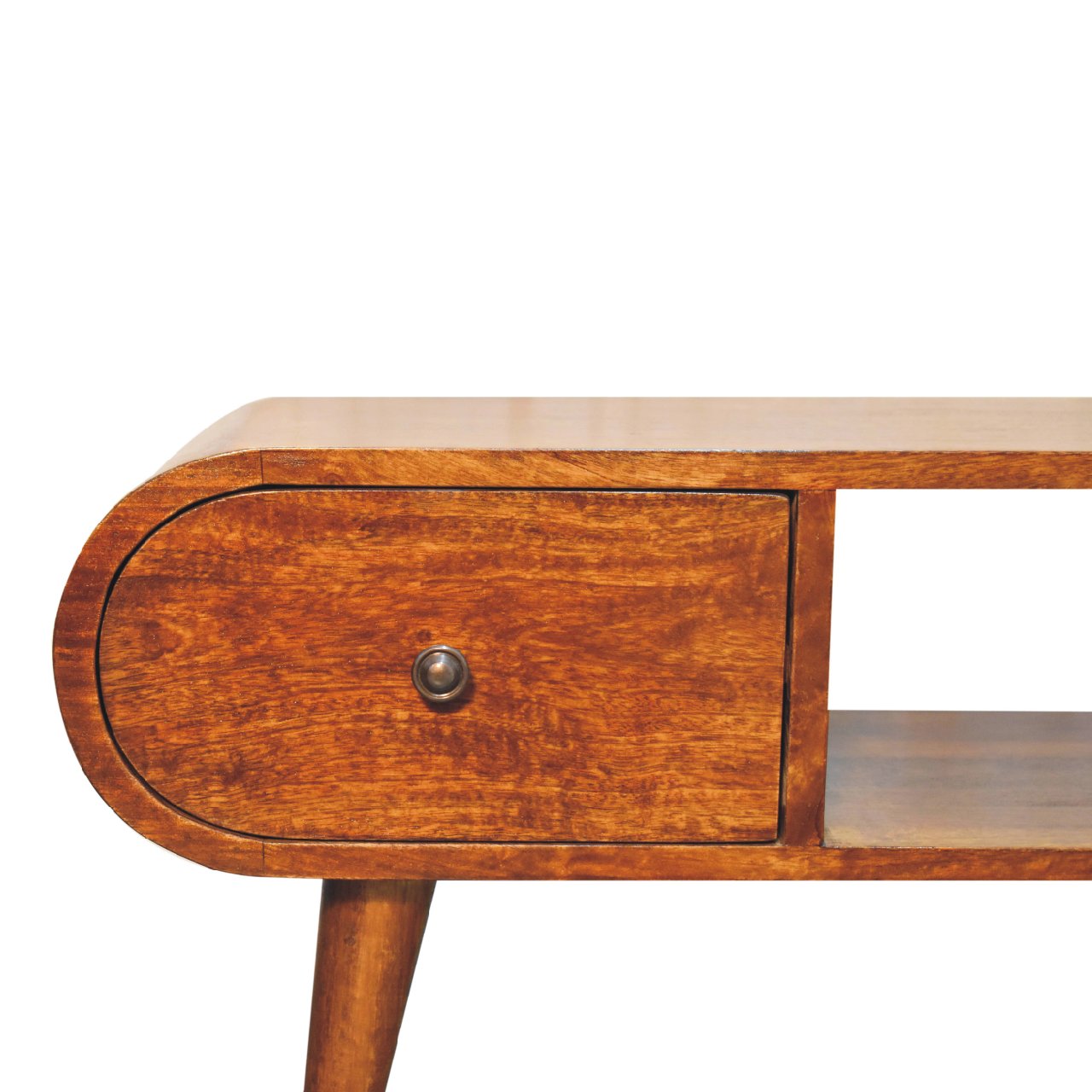 Chestnut Circular TV Unit - Image 5