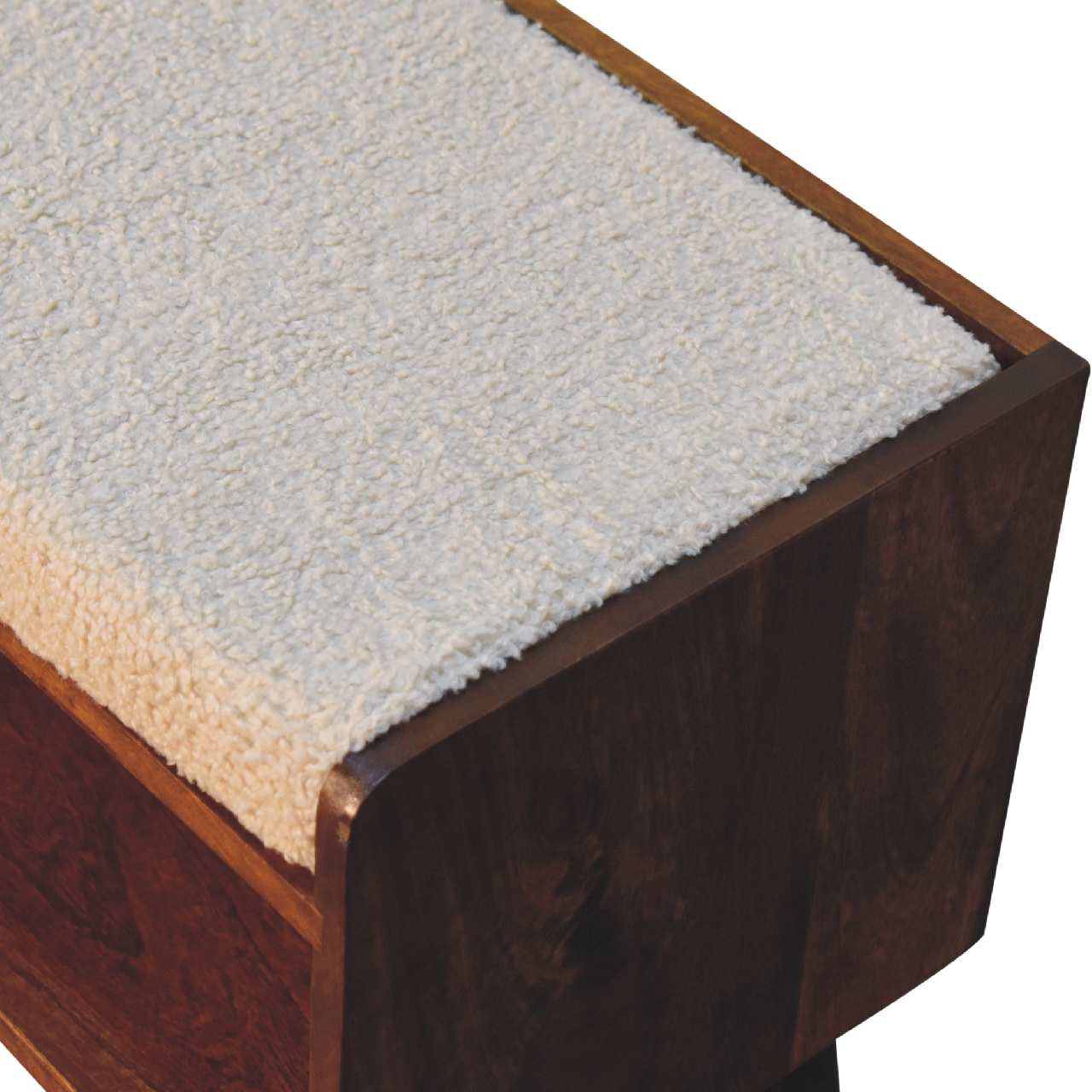 Boucle Nordic Storage Bench - Image 5