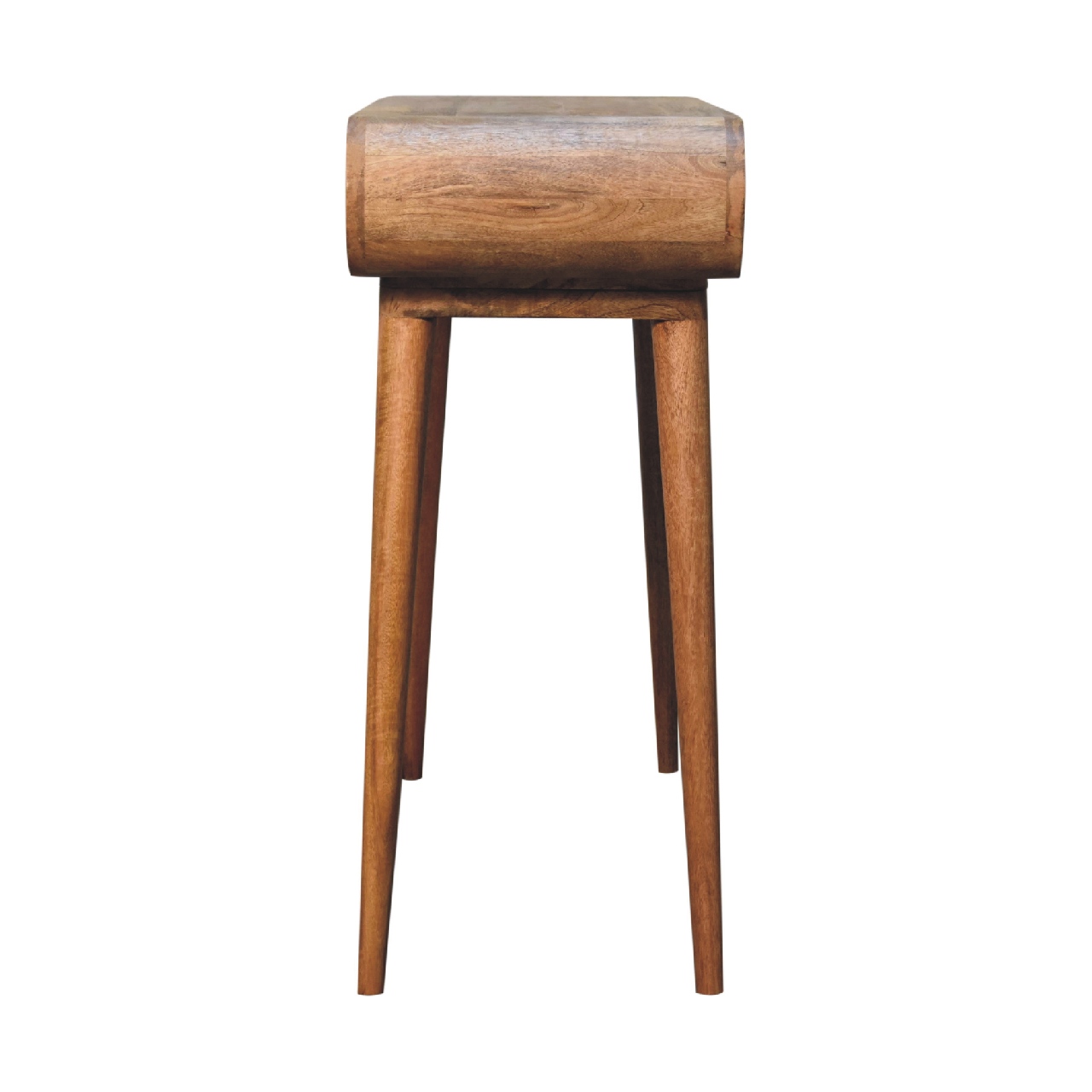 Amaya Oak-ish Nordic Style Console Table - Image 2