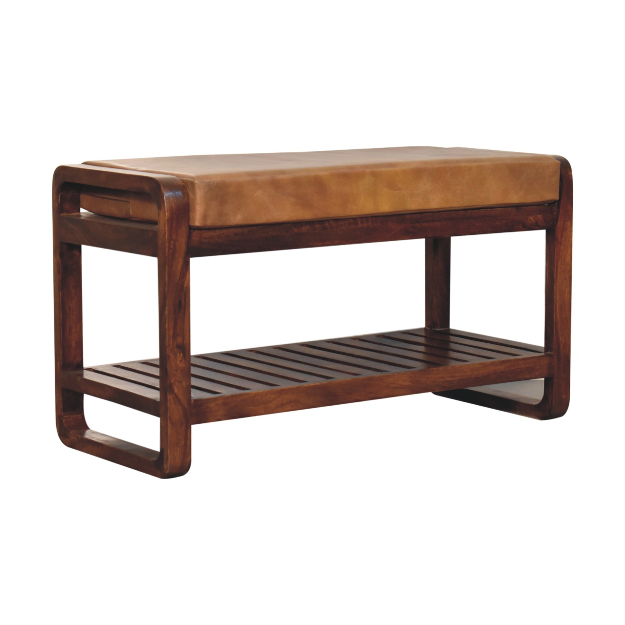 Buffalo Slatted Hallway Bench - Image 9