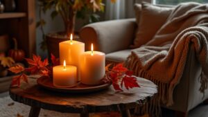 autumn candle home ambiance