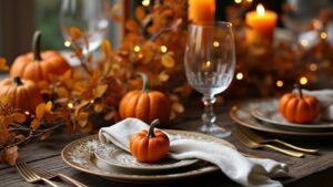 elegant autumn table decor