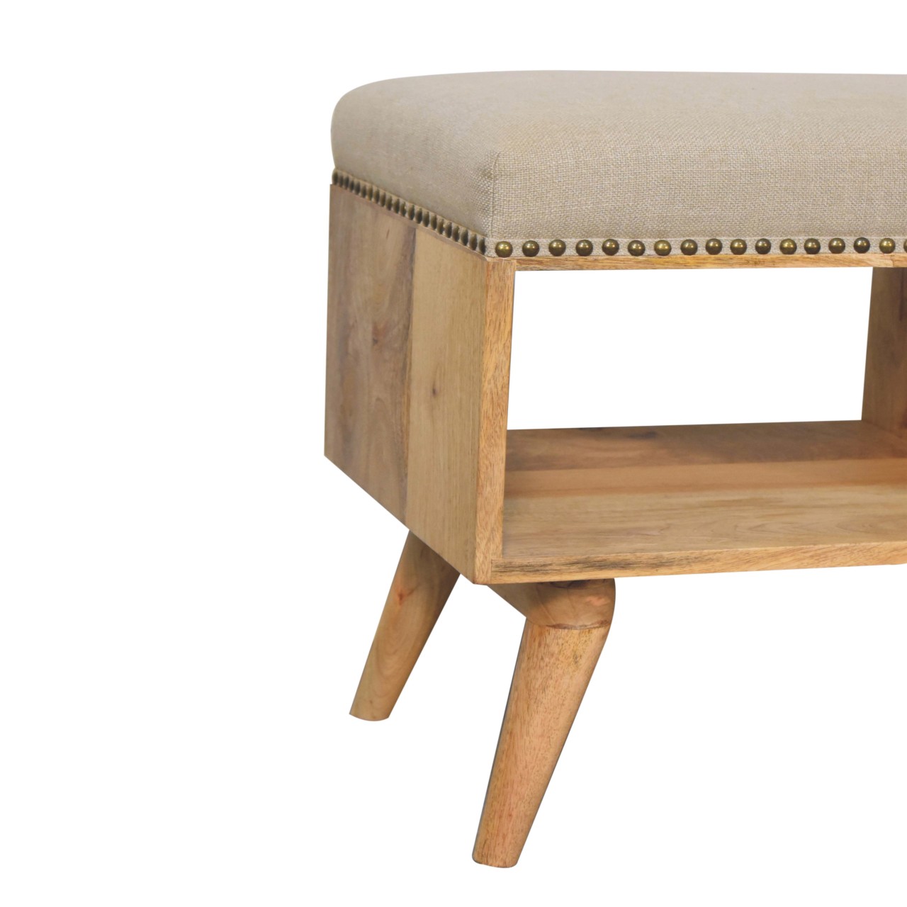 Studded Linen Open Bench - Image 9