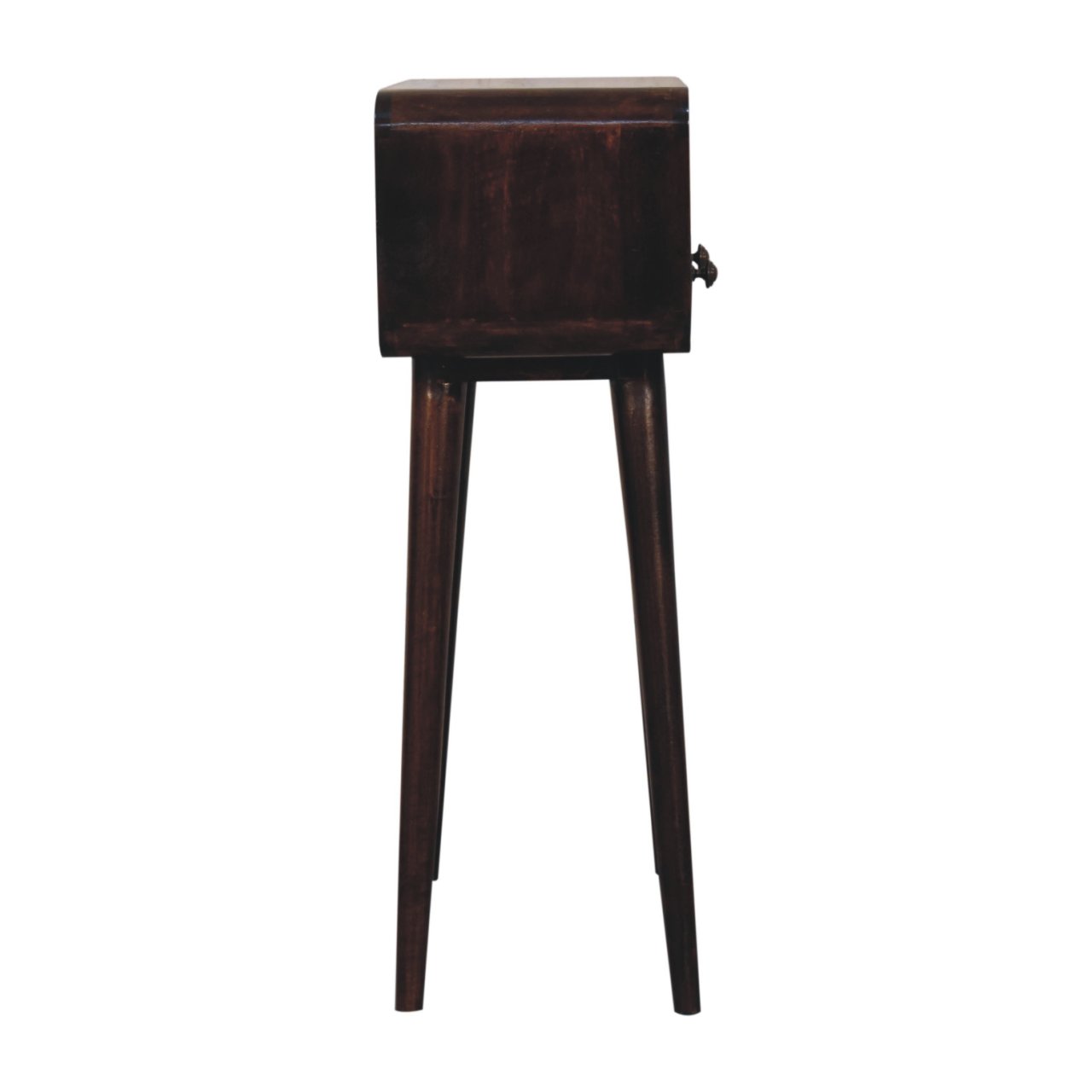 Mini California Walnut Curved Console Table - Image 8