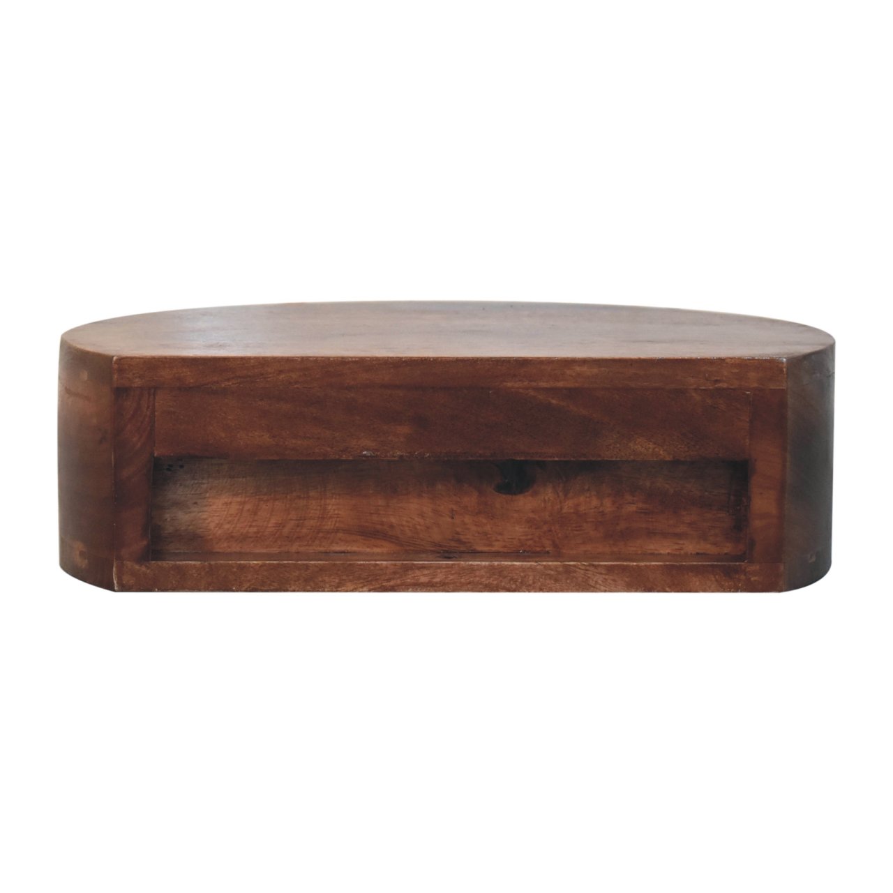 Honey Caramel Wall Mounted Rounded Bedside - Image 8