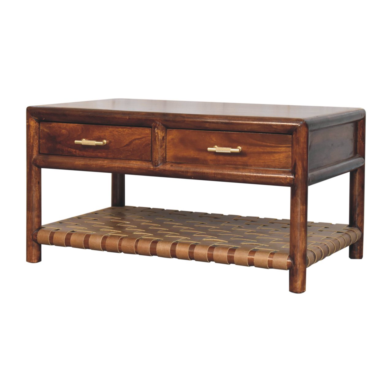 Regency Woven Console Table with 2 drawers - Image 2