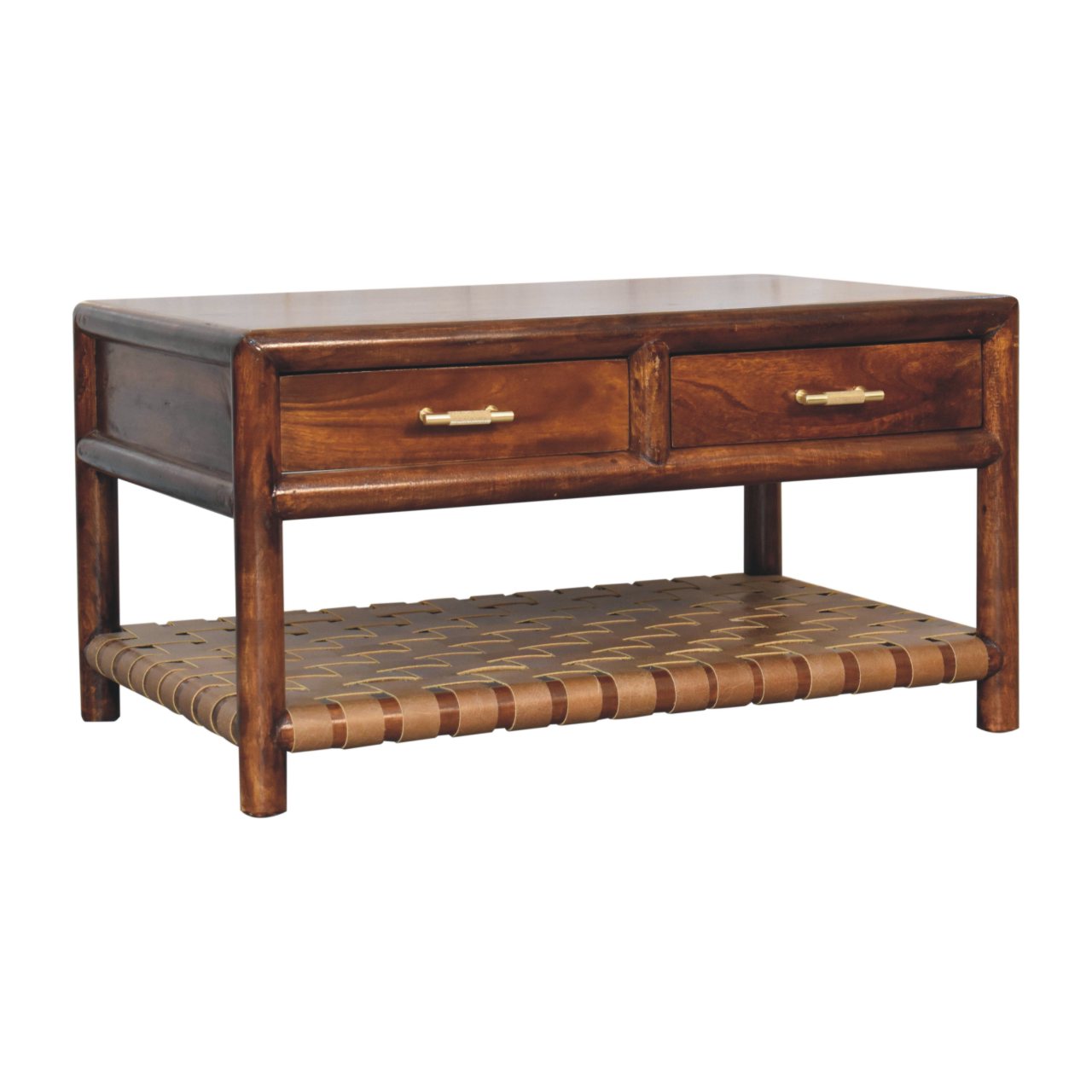 Regency Woven Console Table with 2 drawers - Image 3