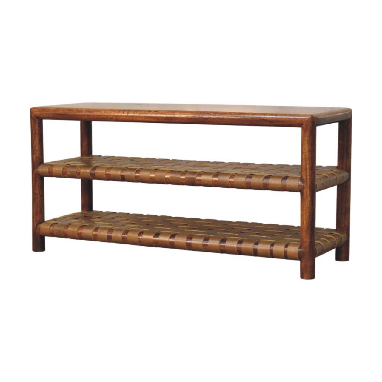 Regency Woven Chestnut 2 slot Shoe Rack - Image 2