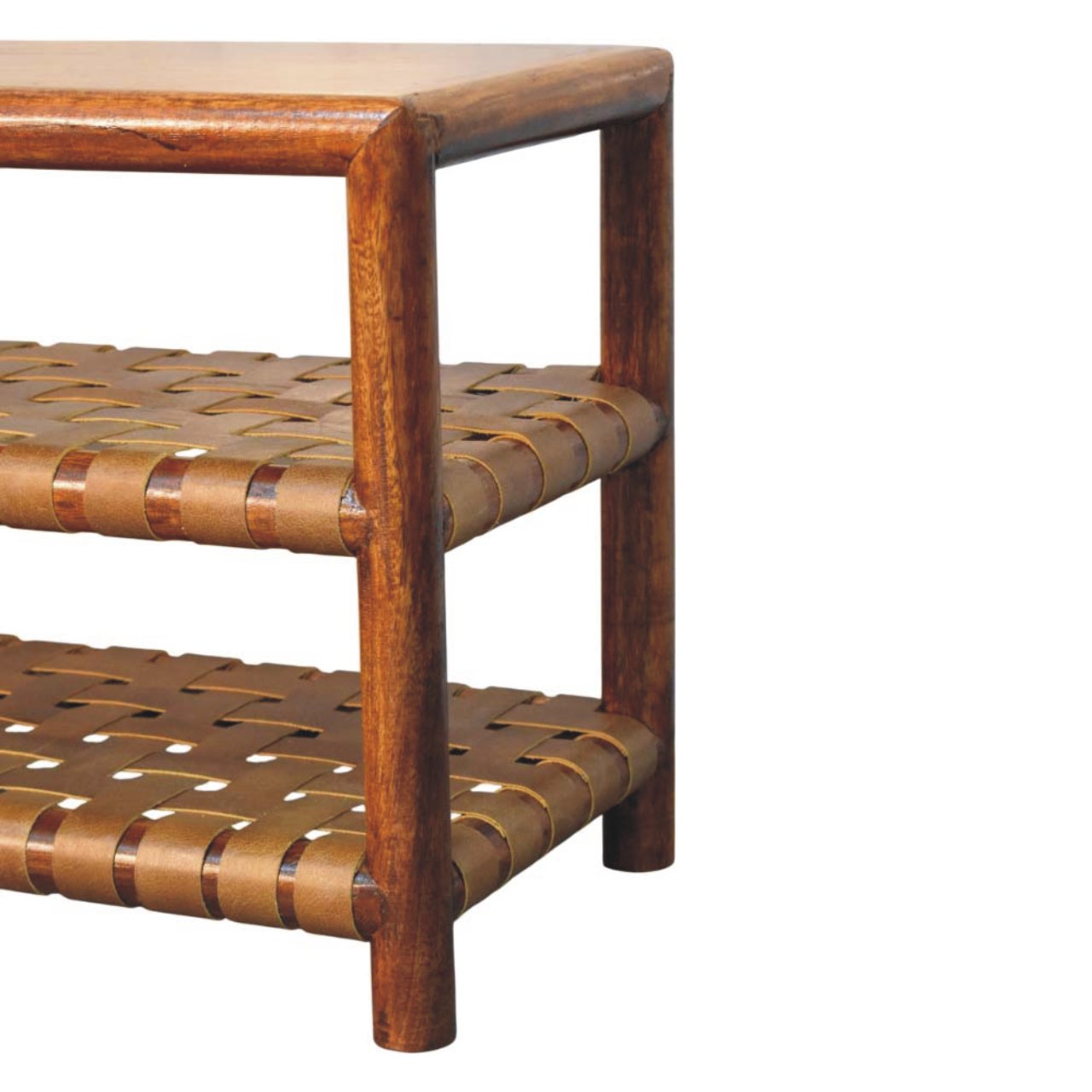 Regency Woven Chestnut 2 slot Shoe Rack - Image 7