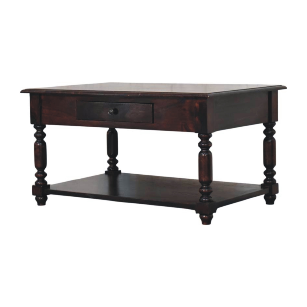 Turned Legs Cherry Console Table - Image 2