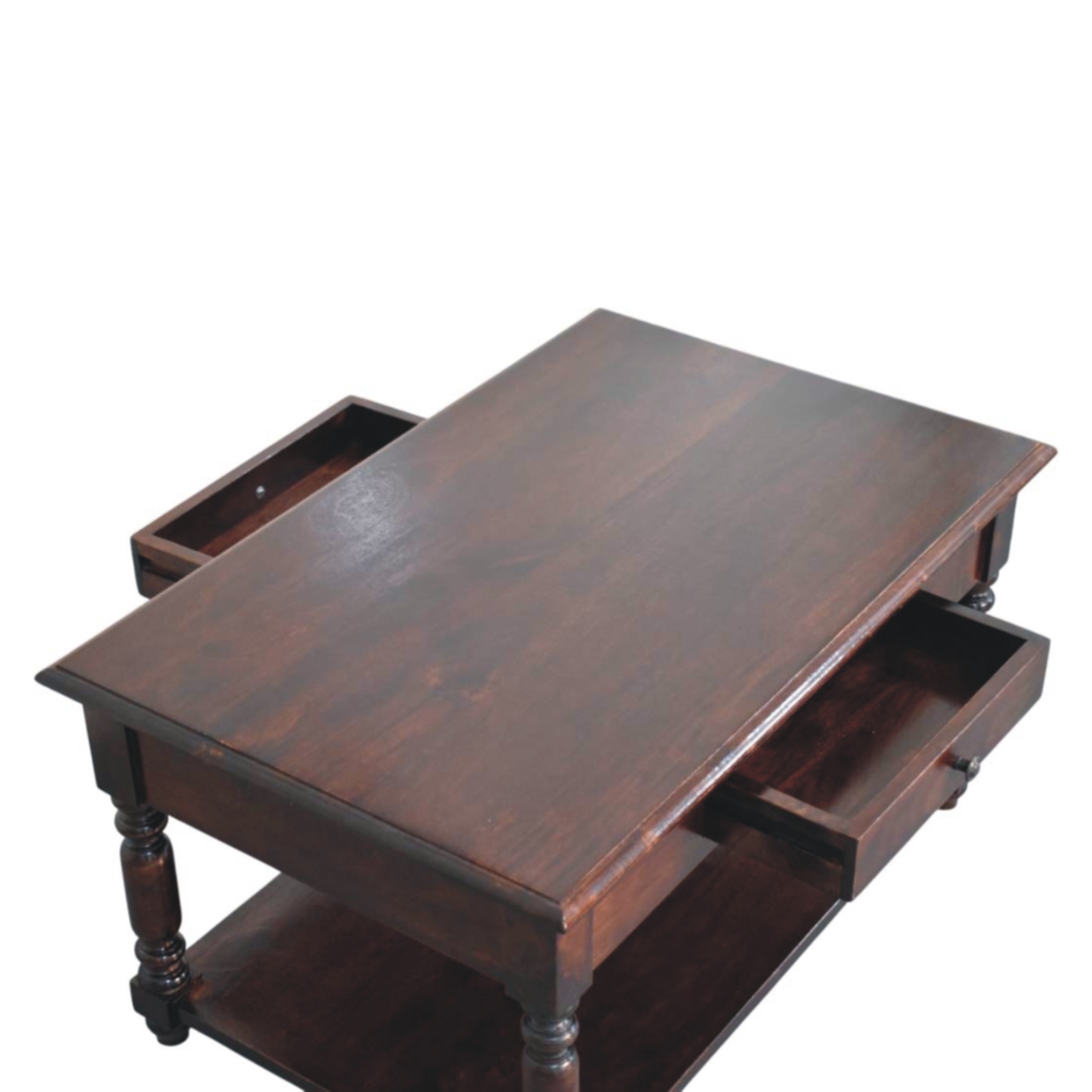 Turned Legs Cherry Console Table - Image 5