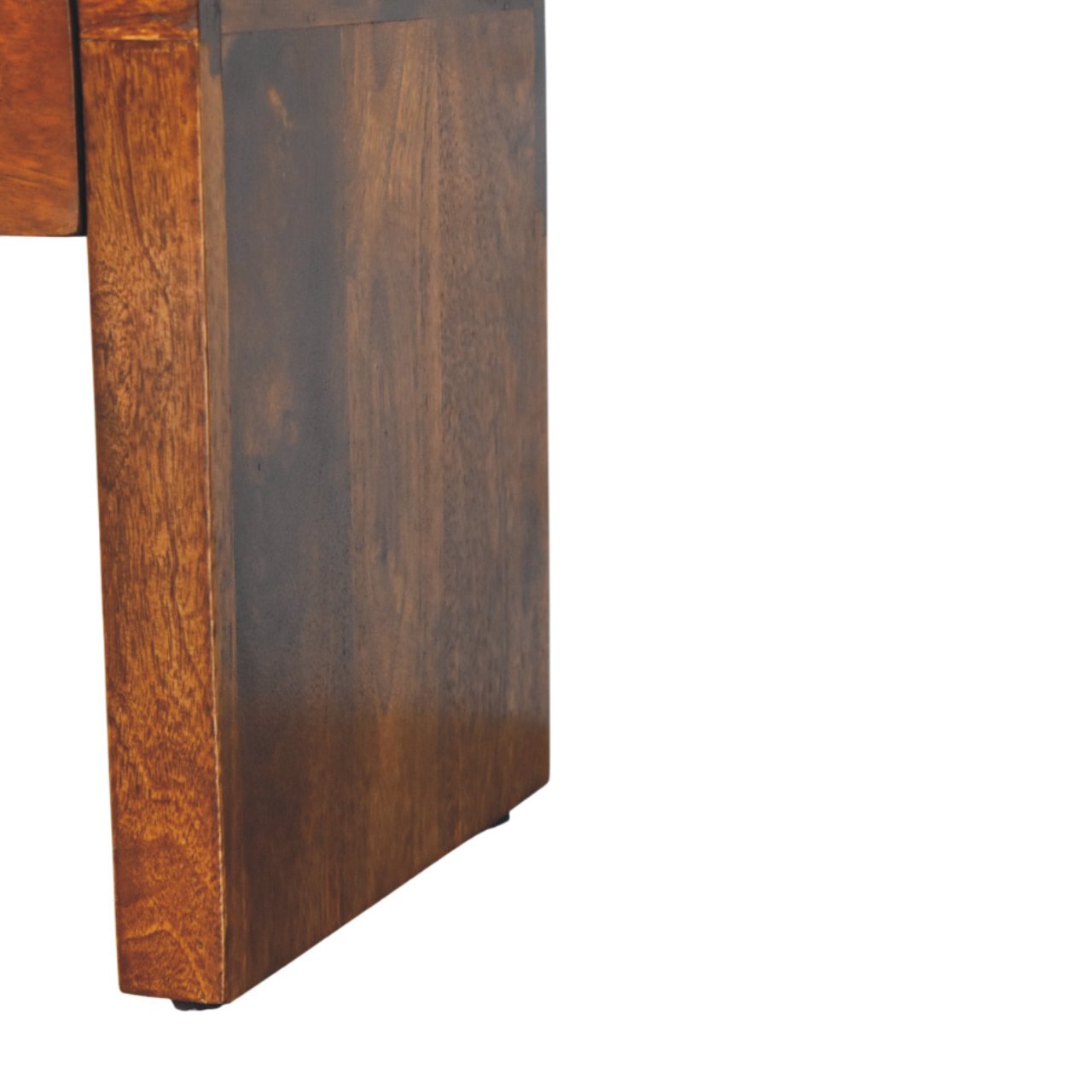 Mini Darcy Chestnut Nightstand with Curved Edges - Image 7