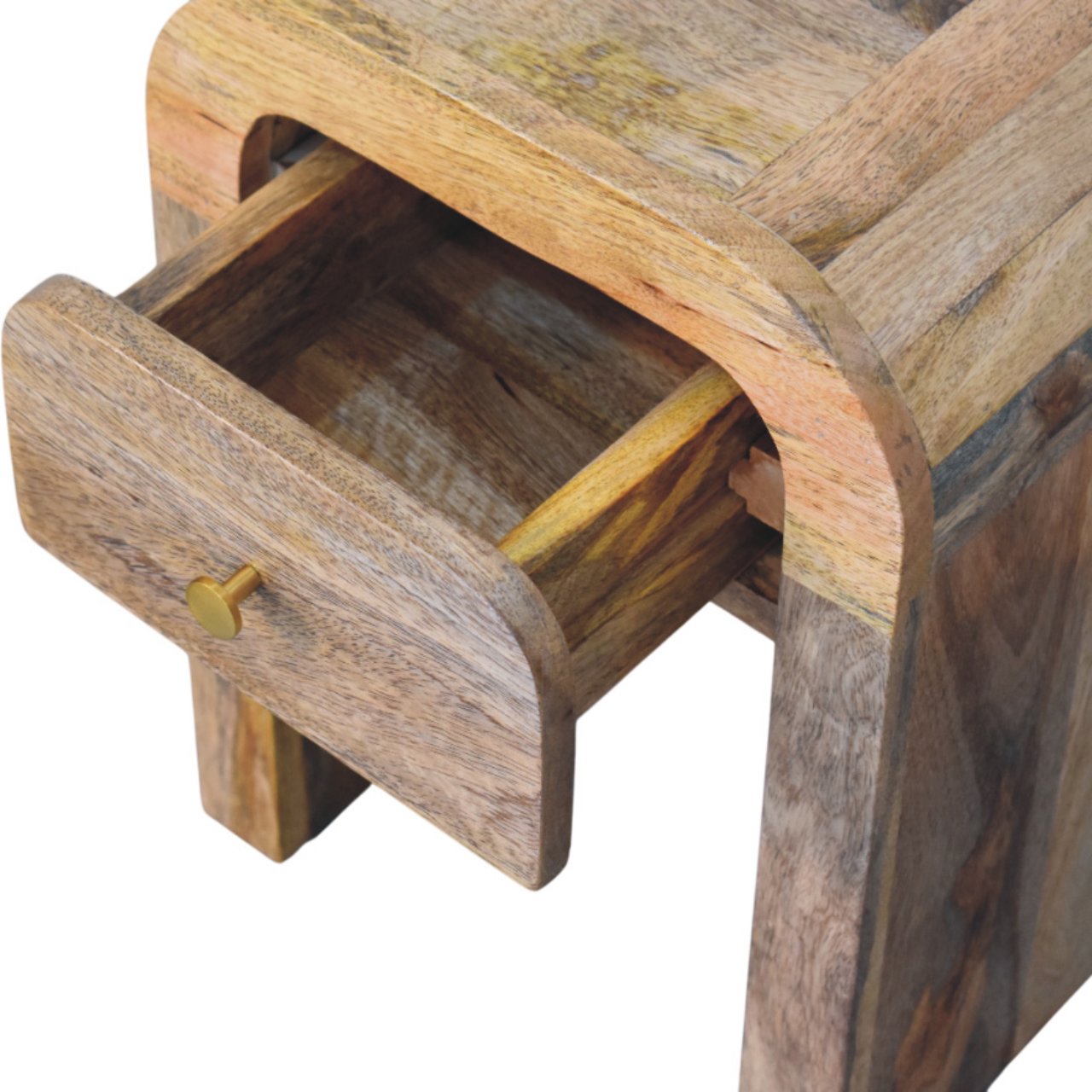 Mini Darcy Oak-ish Nightstand with Curved Edges - Image 6