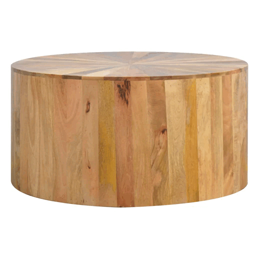 Round Wooden Coffee Table - Image 8