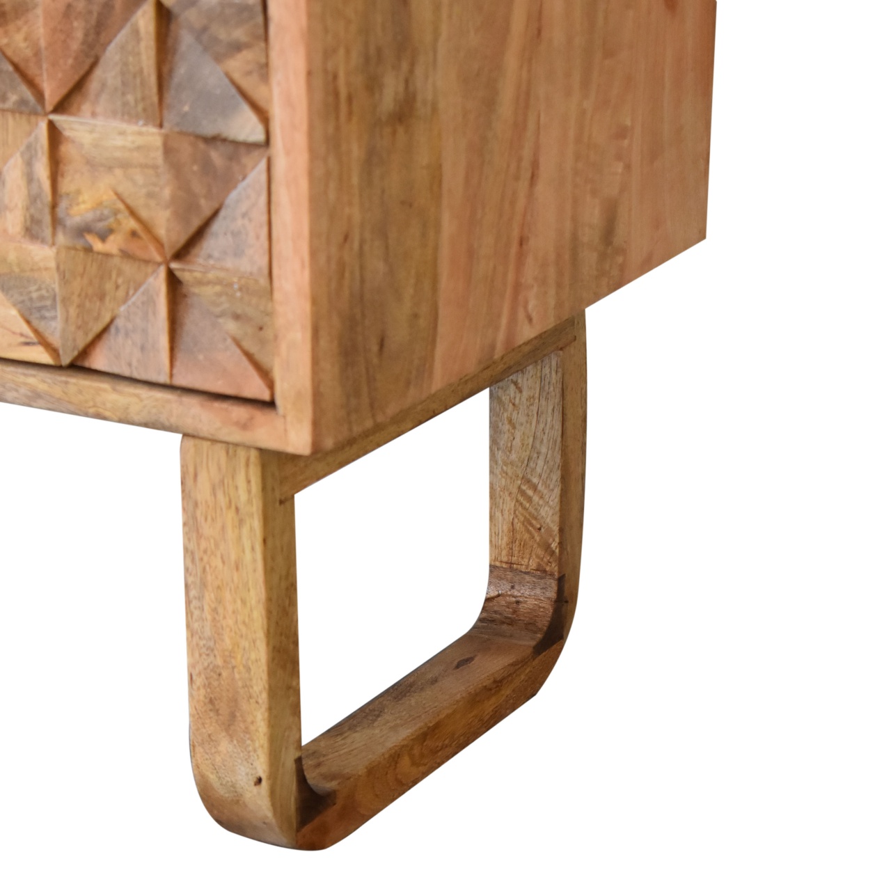 'U' Black Tweed Pineapple Bench - Image 8