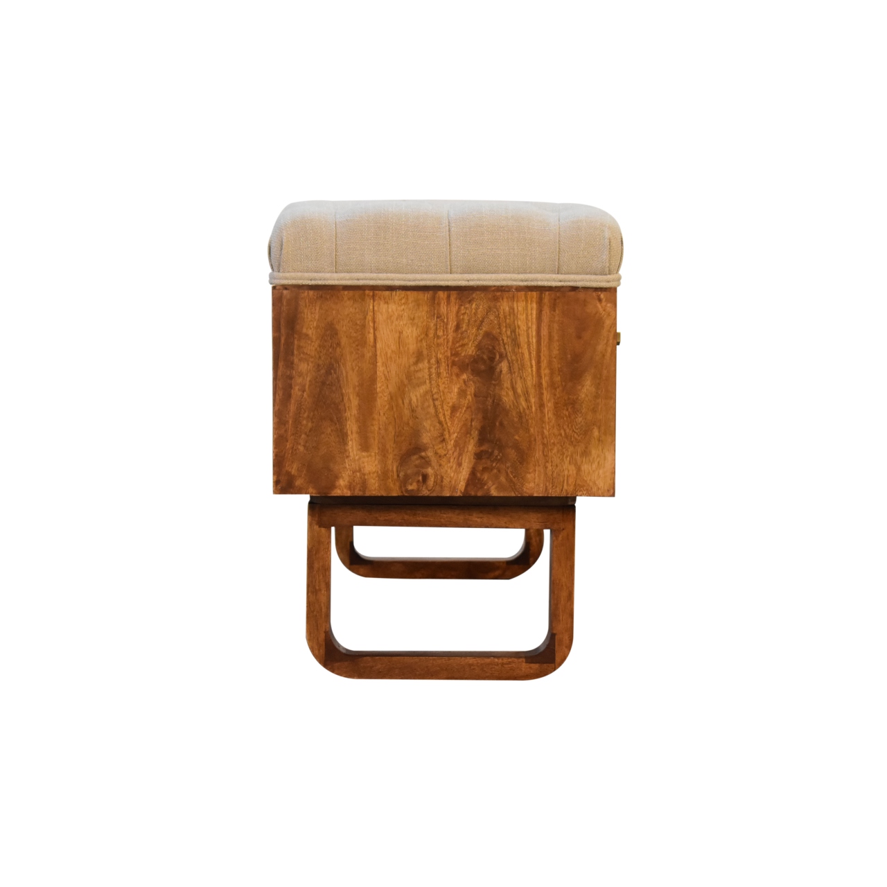 'U' Chestnut Pineapple Bench - Image 9