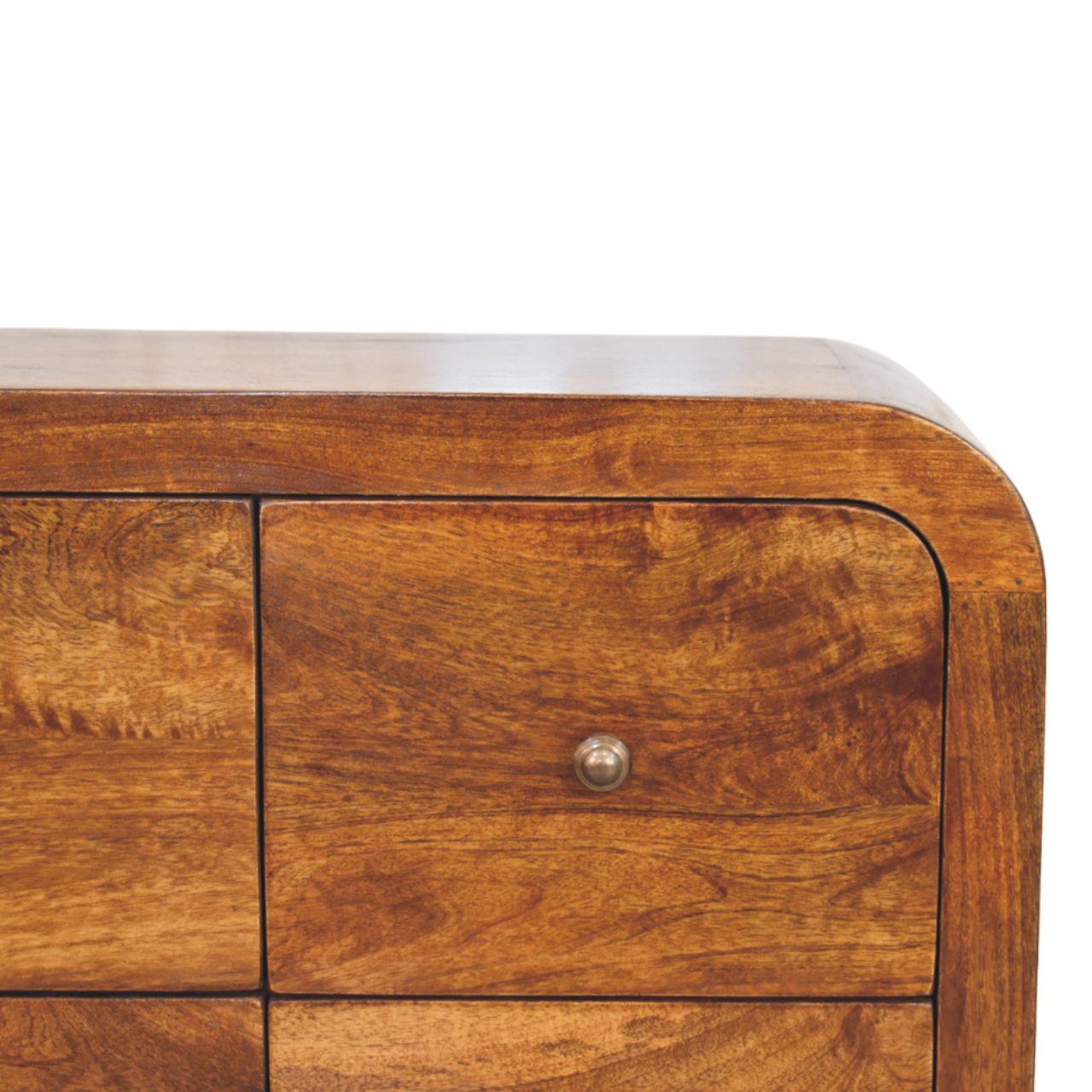Darcy 3 over 3 Drawer Chest in Chestnut Finish - Image 4