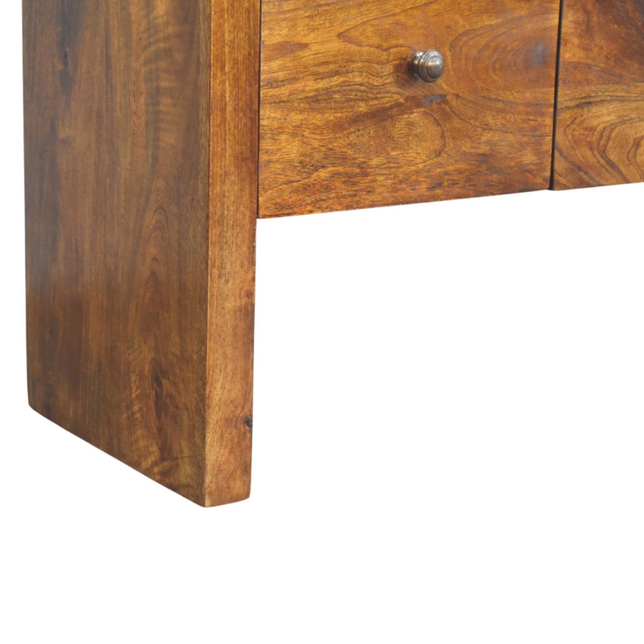 Darcy 3 over 3 Drawer Chest in Chestnut Finish - Image 7