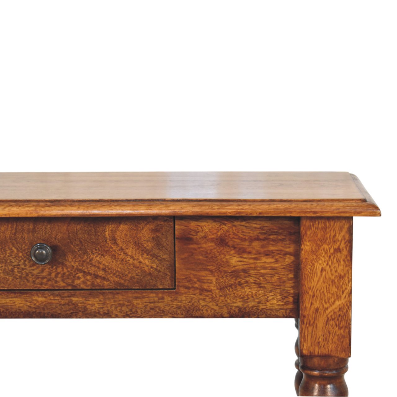 Turned Legs 1 Drawer Chestnut Console - Image 4