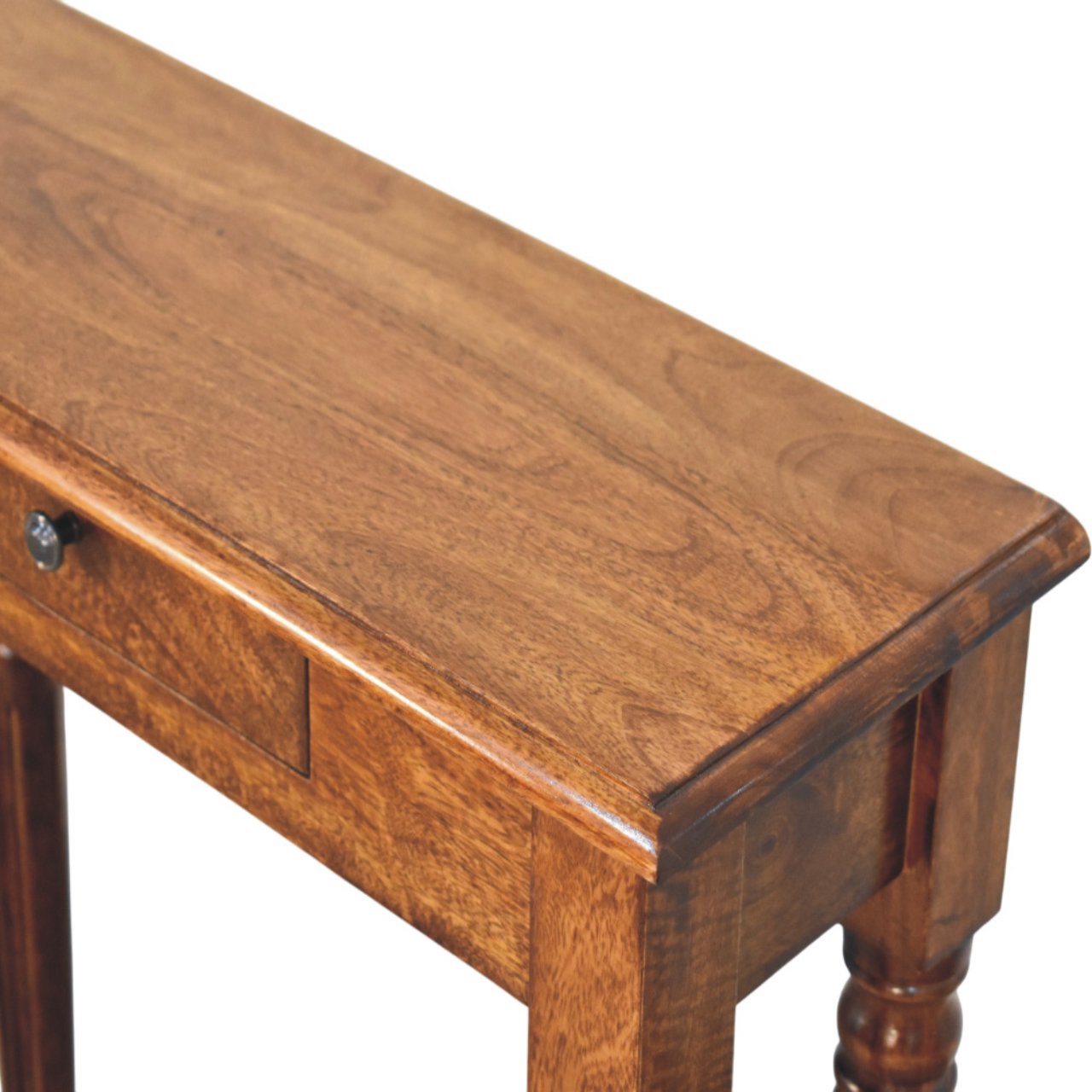 Turned Legs 1 Drawer Chestnut Console - Image 5